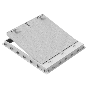 1100x1200 mm MENTEŞELİ EL TUTAMAKLI PLASTİK RÖGAR MENHOL KAPAK