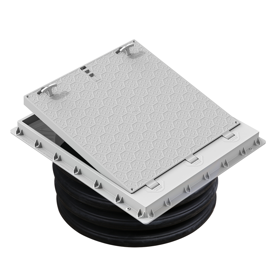 Ø 800 mm KORUGE BORU UYUMLU PLASTİK RÖGAR (MENHOL) KAPAĞI