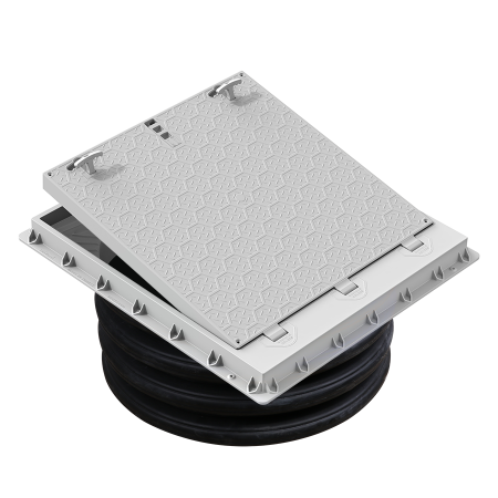 Ø 800 mm KORUGE BORU UYUMLU PLASTİK RÖGAR (MENHOL) KAPAĞI